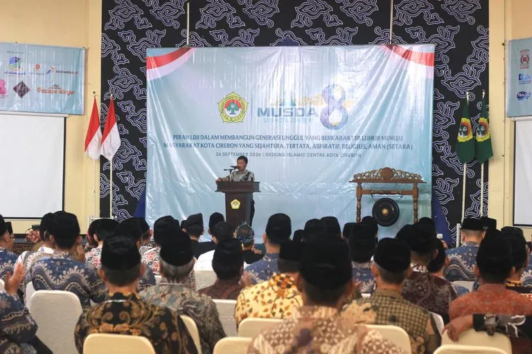 Musyawarah Daerah (Musda) VIII DPD LDII Kota Cirebon di Gedung Islamic Centre Kota Cirebon, Sabtu (26/9/2026). Foto: LINES