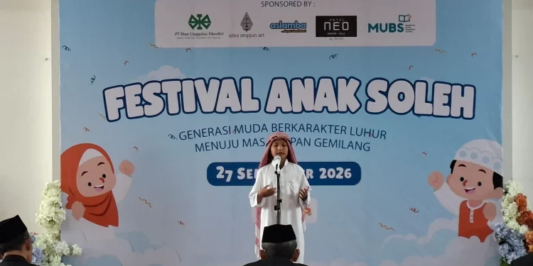 PC LDII Kecamatan Pondok Aren bekerjasama dengan Yayasan Ponpes Manbaul Ulum Al Mubarok menggelar Festival Anak Soleh (FAS) 2026. Foto: LINES