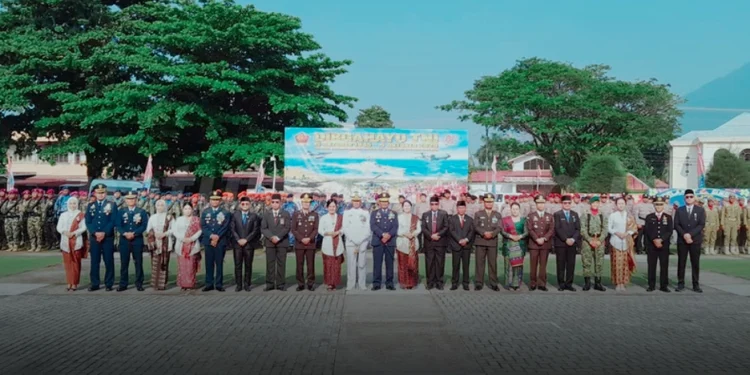 DPW LDII Kepulauan Riau (Kepri) menghadiri undangan upacara memperingati HUT TNI ke-81, Senin (5/10/2026). Foto: LINES