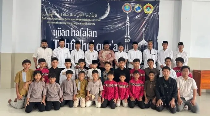 Yayasan Al-Manar Khamilal Quran, naungan DPD LDII Lampung Timur menghelat Ujian Hafalan Al Quran. Foto: LINES