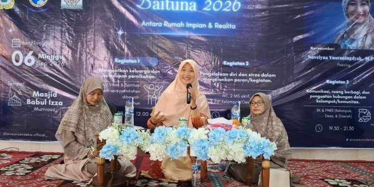 DPD LDII Kabupaten OKU Timur memperkuat pembinaan keluarga melalui pembekalan psikologi bagi pasangan suami istri dengan usia pernikahan di bawah lima tahun. Foto: LINES