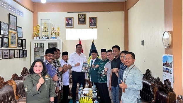 Tim Pengawasan Aliran Kepercayaan dan Aliran Keagamaan dalam Masyarakat (Pakem) Rejang Lebong mengunjungi DPD LDII Rejang Lebong. Foto: LINES